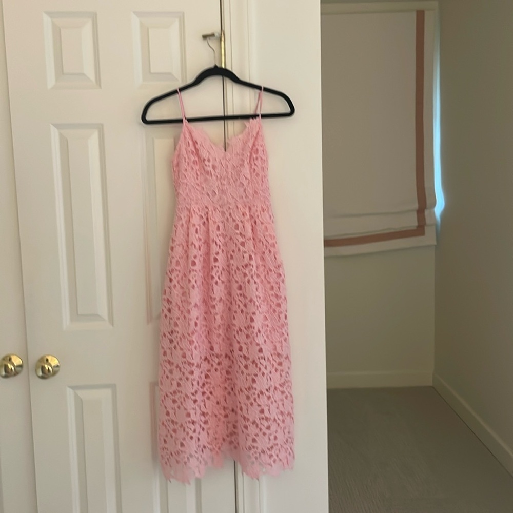 ASTR lace midi dress